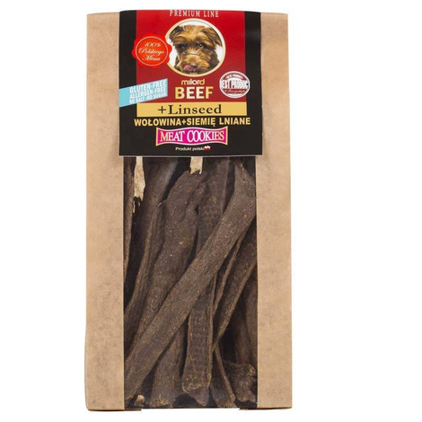 Milord Ciastka dla psa z wołowiną i siemieniem lnianym 80 g