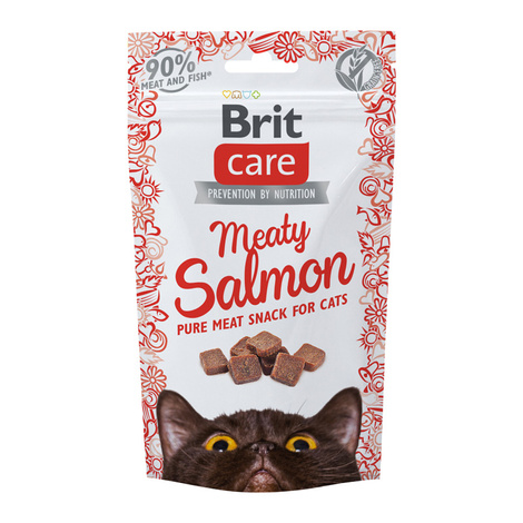 Brit Care Cat Meaty Snack Przysmak dla kota z łososiem 50 g