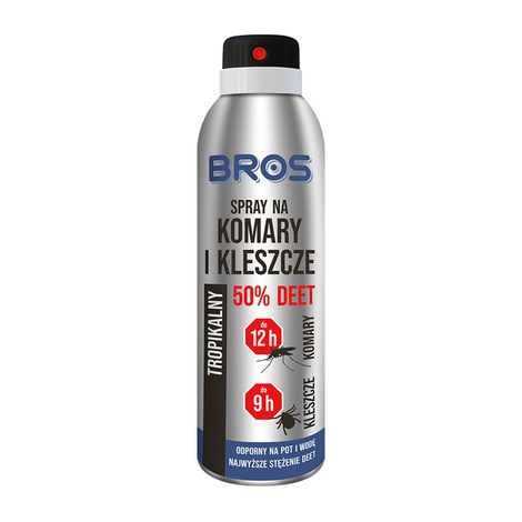Bros Spray na komary i kleszcze 50% DEET 180 ml