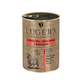 Karma mokra dla psa Luger’s jagnięcina i wołowina z burakiem 400 g