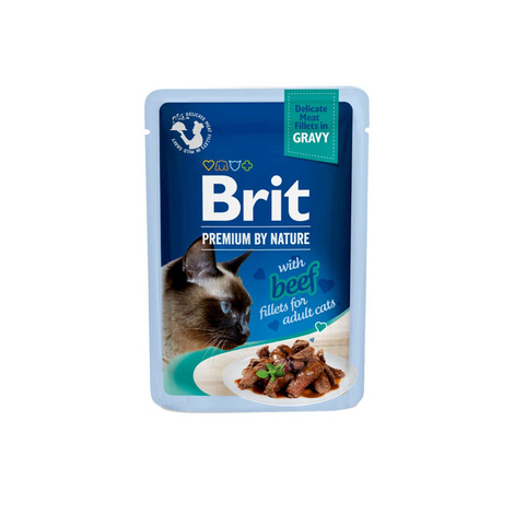 Brit Premium by Nature Karma mokra dla kota wołowina w sosie 85 g