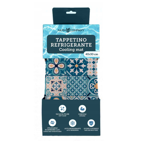 Farm Company Mata chłodząca żelowa dla psa lub kota Majolica 40x30 cm