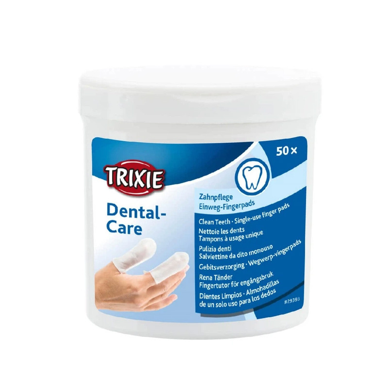 Trixie Dental Care czyste zęby nakładki na palce 50 szt