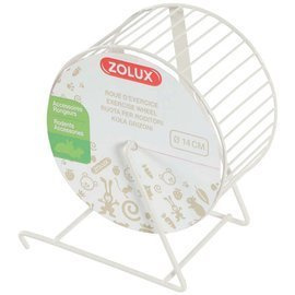 Zolux Kołowrotek metalowy dla gryzoni beżowy 14 cm