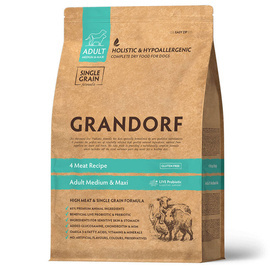 Grandorf 4 Meat Recipe Karma sucha dla psa rasy średnie i duże 3 kg
