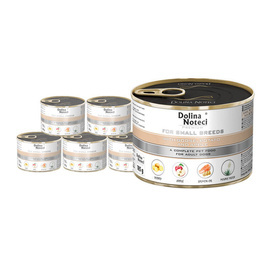 Karma mokra dla psów małych ras Dolina Noteci Premium z gęsią, ziemniakami i jabłkiem zestaw 12 x 185 g