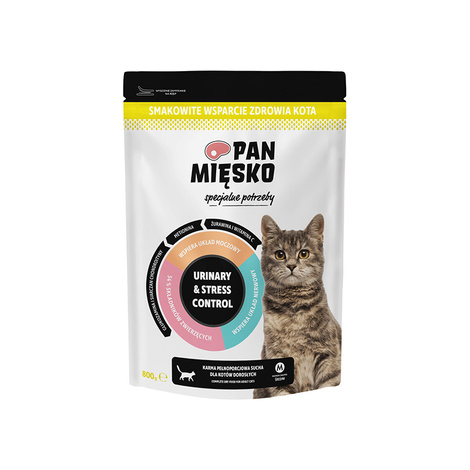 Pan Mięsko Urinary & Stress Control karma sucha dla kota na specjalne potrzeby 800 g