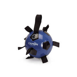 Camon Piłka z uchwytami zabawka dla psa niebiesko-czarna