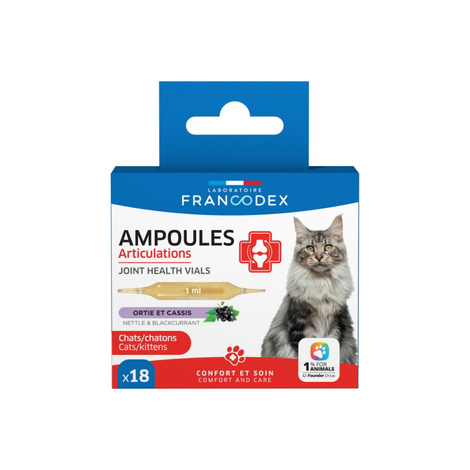 Francodex Ampułki na zdrowe stawy dla kotów i kociąt x18